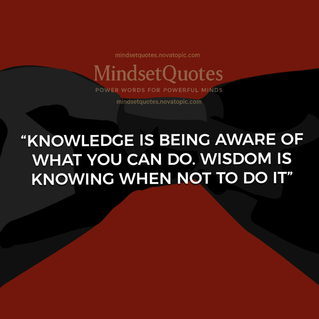 Knowledge and wisdom