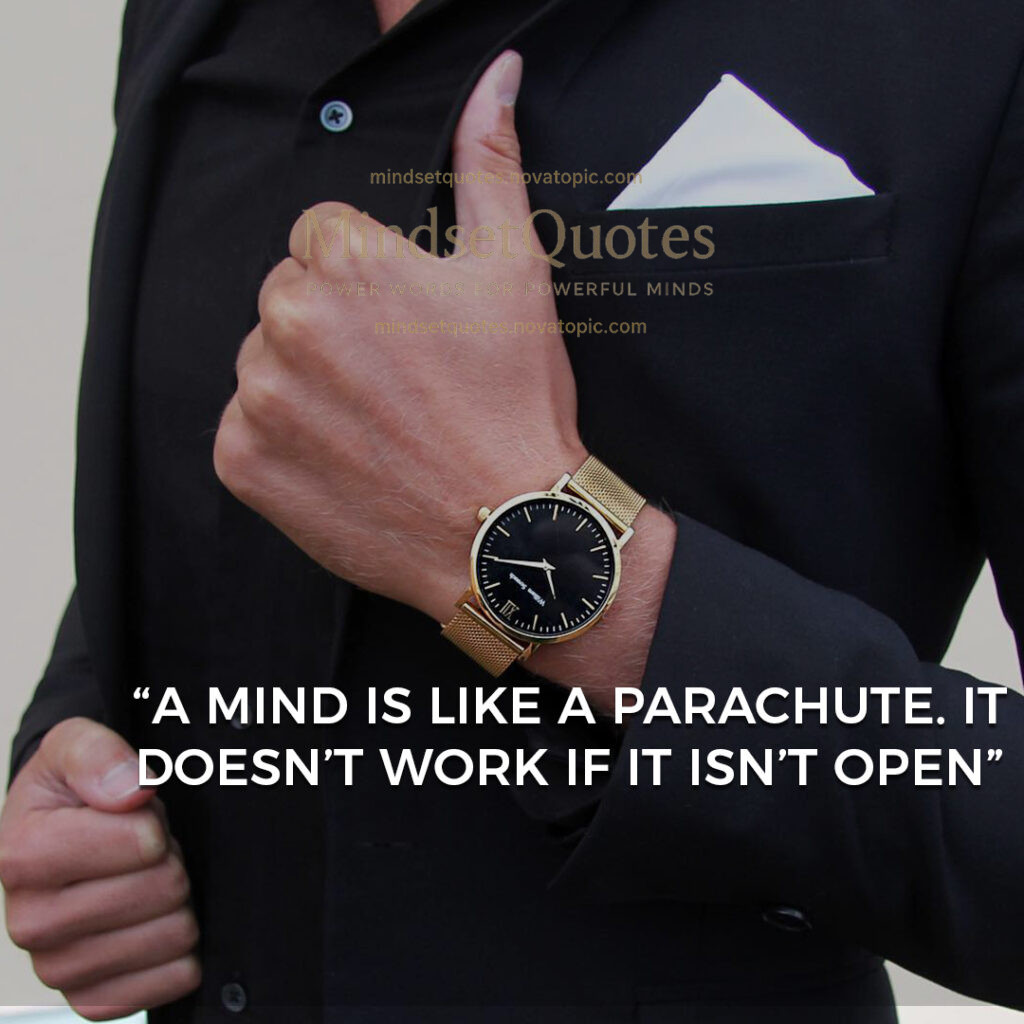 mind should be open..