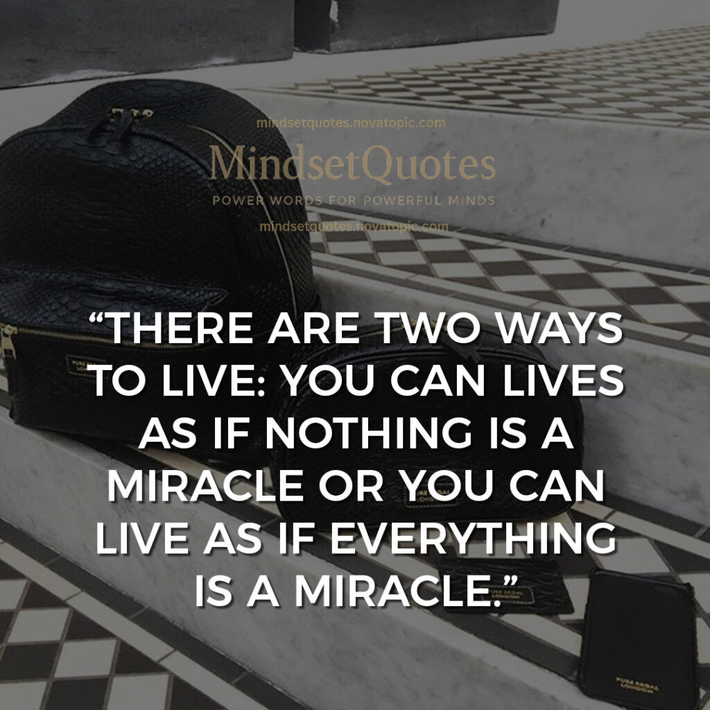 Two ways to live...