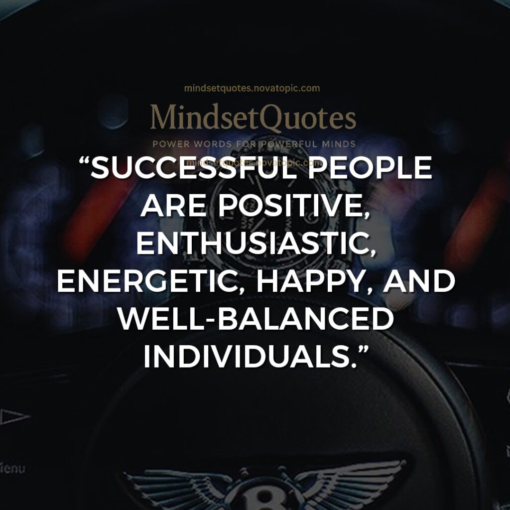 Successful people...