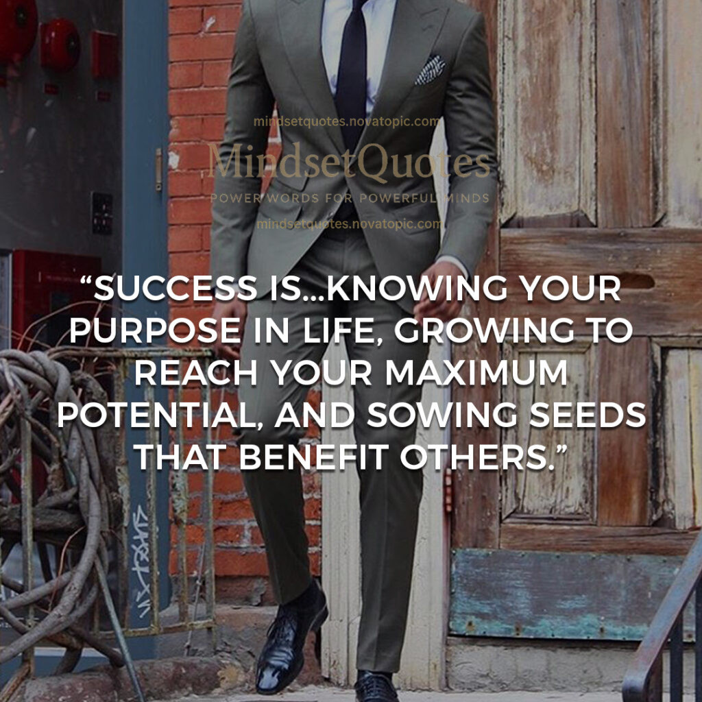 Knowing your purpose...