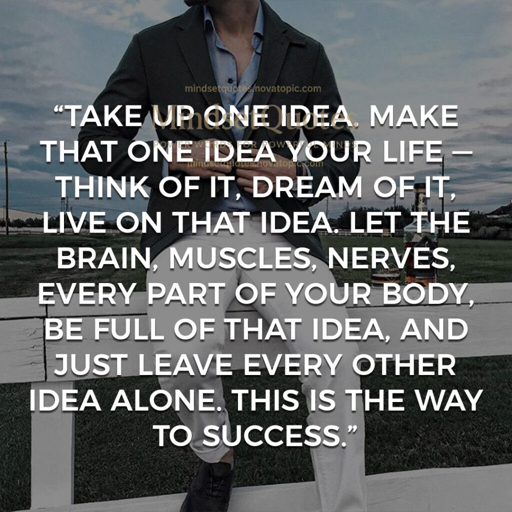 An idea can change your life...