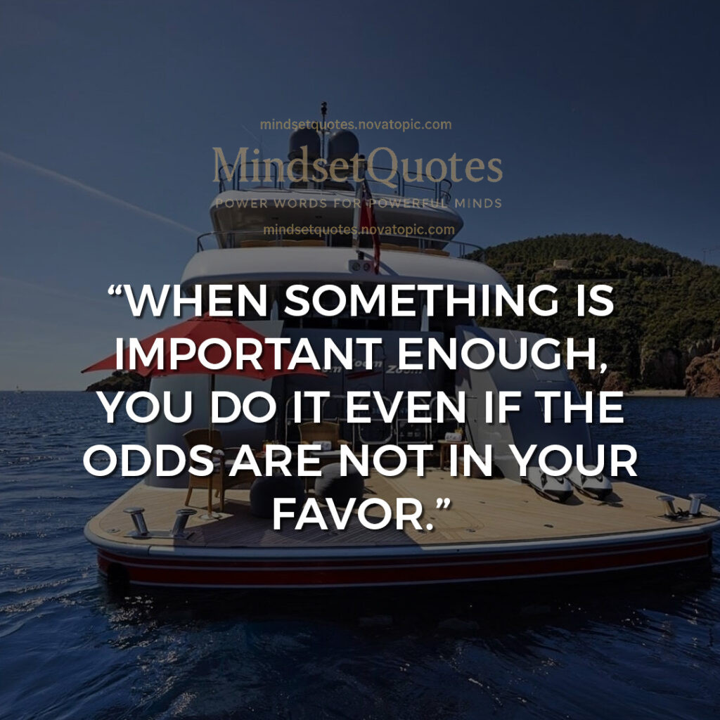 When something is imp...